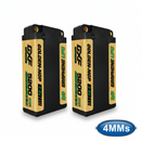 DXF 2S 7.4V 5200mAh 140C Shorty LiPo Hardcase Battery with 4mm Deans T-Plug for RC Car (1-6 Pack)
