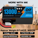 (CN)DXF 12S Lipo Battery 44.4V 10C 13000mAh Soft Case Battery  for Drone UAV FPV Car Truck Tank RC Semi solidstate Battery Racing Hobby