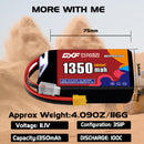DXF 1350mAh 3S 100C 11.1V Lipo Battery Pack for FPV LiPo Battery