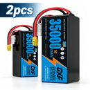 (CN) DXF 14S 51.8V 35000mAh 5C Semi-Solid-State Soft Case LiPo Battery with 8AWG Plug Options for Heavy-Lift Drone UAV Agricultural Multirotor (1-6 Pack Available)