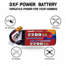DXF 6S 22.2V 2200mAh 150C Graphene Softcase LiPo Battery with XT60 Plug for FPV Racing Drones, Quadcopters & RC Planes (1-6 Pack Available)