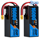 (CN)DXF 6S Lipo Battery 22.2V 100C 16000mAh Soft Case Battery  for Drone UAV FPV Car Truck Tank RC Buggy Truggy Racing Hobby