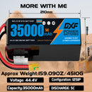 (CN)DXF 12S Lipo Battery 44.4V 10C 35000mAh Soft Case Battery  for Drone UAV FPV Car Truck Tank RC Semi solidstate Battery Racing Hobby