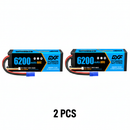 DXF 3S 11.1V 6200mAh 80C Hardcase LiPo Battery with 10AWG EC5 for 1/8 1/10 RC Cars, Trucks, Buggies (1-6 Pack Available)