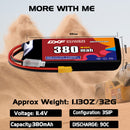 DXF 380mAh 3S 90C 11.4V Lipo Battery Pack for FPV LiPo Battery