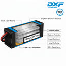 DXF BLUE Series 3S 11.1V 7200mAh 100C Graphene Hardcase LiPo Battery with Deans/T-Plug & 10AWG Wire (1-6 Pack)