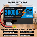 (CN)DXF 6S Lipo Battery 23.1V 15C 50000mAh Soft Case Battery  for Drone UAV FPV Car Truck Tank RC Buggy Truggy Racing Hobby