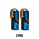 DXF 6S 22.2V 10000mAh 100C Softcase LiPo Battery with 10AWG XT60 for 1/8 RC Cars, Trucks, Buggies, Helicopters (1-6 Pack Available)