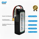 DXF Lipo Battery 4S 14.8V 4200mAh 100C GoldSeries Graphene Softcase with EC5 / T / TRX / XT60 / XT90 / XT150 / Q8s Plug for RC 1/8 1/10 Buggy Truck Car Off-Road Drone