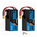DXF SEMI-SOLID 12S 44.4V 27000mAh 10C Soft Case LiPo Battery with 8AWG Wire for Toy Cars, Boats, UAVs & Drones (1-6 Pack)