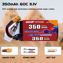 DXF 350mAh 3S 60C 11.1V Lipo Battery Pack for FPV LiPo Battery