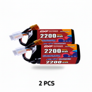 DXF 4S 14.8V 2200mAh 150C Softcase LiPo Battery with XT60 for RC Cars, Boats, Trucks (1-6 Pack Available)