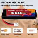 DXF 450mAh 4S 80C 14.8V Lipo Battery Pack for FPV LiPo Battery