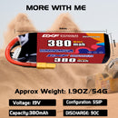 DXF 380mAh 5S 90C 19.0V Lipo Battery Pack for FPV LiPo Battery