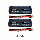 DXF 2S 7.4V 8000mAh 110C Graphene Hardcase LiPo Battery with 5mm Bullet to Deans Plug for 1/10 1/8 RC Cars, Trucks, Slash 4x4 (1-6 Pack Available)