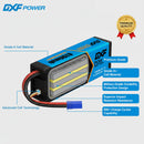 DXF 3S 11.1V 6200mAh 80C Hardcase LiPo Battery with 10AWG EC5 for 1/8 1/10 RC Cars, Trucks, Buggies (1-6 Pack Available)