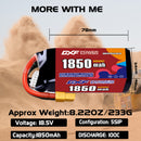 DXF 1850mAh 5S 100C 18.5V Lipo Battery Pack for FPV LiPo Battery