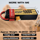 (CN)DXF 3S Lipo Battery 11.4V 150C 10000mAh Soft Case Battery with EC5 XT90 Connector for Car Truck Tank RC Buggy Truggy Racing Hobby