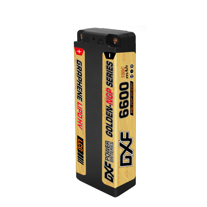 (JP)DXF 2S ショーティー リポバッテリー 7.6V 150C 6600mAh 5mm Tプラグ ハードケース 1/10 バギー トラギー オフロード ボート 車 トラック レーシング ヘリコプター用