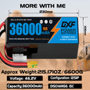 (CN)DXF 12S Lipo Battery 46.2V 15C 36000mAh Soft Case Battery  for Drone UAV FPV Car Truck Tank RC Semi solidstate Battery Racing Hobby