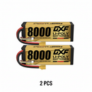 DXF 4S 15.2V 8000mAh 140C Graphene Hardcase LiPo Battery with XT90 Plug for 1/8 RC Cars, Trucks, Buggies & Boats