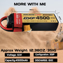 DXF Lipo Battery 3S 11.1V 4500mAh 150C GoldSeries Graphene Softcase with EC5 / T / TRX / XT60 / XT90 / XT150 / Q8s Plug for RC 1/8 1/10 Buggy Truck Car Off-Road Drone