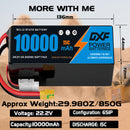 (CN)DXF 6S Lipo Battery 22.2V 15C 10000mAh Soft Case Battery  for Drone UAV FPV Car Truck Tank RC Buggy Truggy Racing Hobby