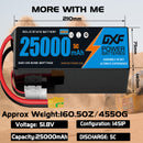 (CN)DXF 14S Lipo Battery 51.8V 10C 25000mAh Soft Case Battery  for Drone UAV FPV Car Truck Tank RC Semi solidstate Battery Racing Hobby