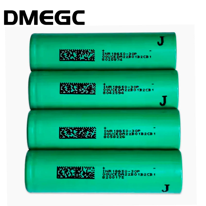 Dmegc 18650 30p 3000mAh 5c Lithium Ion Batteries for Flashlight Devices Power Tools