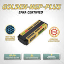 DXF EFRA Certificate 5mm 2S 6600mAh 7.6V 150C GOLDEN-NGP HV LiPo Battery Hardcase with Deans/T 5mm - 1-6 Packs Available for 1:8 RC Cars, Multirotors, Helicopters & Boats
