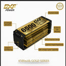DXF LiPo Battery 4S HV 15.2V 6500mAh 140C Graphene Gold Version with 5mm Bullet / EC5 / T / TRX / XT60 / XT90 / XT150 / Q8s Plug for RC 1/8 1/5 Scale Car Buggy Truggy Racing