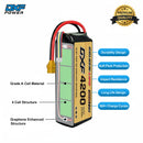 DXF Lipo Battery 4S 14.8V 4200mAh 150C GoldSeries Graphene Softcase with EC5 / T / TRX / XT60 / XT90 / XT150 / Q8s Plug for RC 1/8 1/10 Buggy Truck Car Off-Road Drone