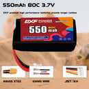 DXF 550mAh 1S 80C 3.7V Lipo Battery Pack for FPV LiPo Battery