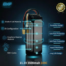 DXF Lipo Battery 3S 11.1V 3500mAh 100C GoldSeries Graphene Softcase with EC5 / T / TRX / XT60 / XT90 / XT150 / Q8s Plug for RC 1/8 1/10 Buggy Truck Car Off-Road Drone