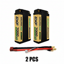 DXF 5mm Shorty 2S 7000mAh 7.6V 140C GOLDEN-NGP PLUS Hardcase LiPo Battery | EFRA Approved