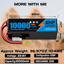 (CN)DXF 6S Lipo Battery 22.8V 100C 10000mAh Soft Case Battery  for Drone UAV FPV Car Truck Tank RC Buggy Truggy Racing Hobby