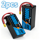 DXF SEMI-SOLID 14S 51.8V 50000mAh 5C Soft Case LiPo Battery with 8AWG Wire for Toy Cars, Boats, UAVs & Drones (1-6 Pack)