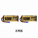 DXF 3S 11.4V 9200mAh 140C Hardcase LiPo Battery with 10AWG EC5 for 1/8 1/10 RC Cars, Boats, Trucks (1-6 Pack Available)