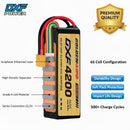DXF Lipo Battery 6S 22.2V 4200mAh 150C GoldSeries Graphene Softcase with EC5 / T / TRX / XT60 / XT90 / XT150 / Q8s Plug for RC 1/8 1/10 Buggy Truck Car Off-Road Drone
