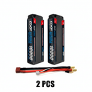 DXF Gray 2S HV 7.6V 10000mAh 150C Hardcase LiPo Battery with 5mm to Deans/T-Plug & 12AWG Wire (1-6 Pack)