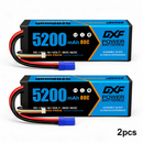 DXF 3S LiPo 배터리 11.1V 5200mAh 80C 하드케이스 (RC 1/8 1/10 버기 트럭 자동차 오프로드 드론용 EC5 플러그 포함)