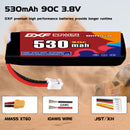DXF 530mAh 1S 90C 3.8V Lipo Battery Pack for FPV LiPo Battery