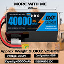 (CN)DXF 6S Lipo Battery 22.2V 10C 40000mAh Soft Case Battery  for Drone UAV FPV Car Truck Tank RC Buggy Truggy Racing Hobby