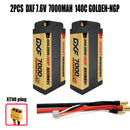 (CN)DXF 5mm 2S 7000mAh 7.6V 140C GOLDEN-NGP Batteria Lipo ad Alta Capacità Hardcase con XT90 Spina per 1:8 Scala RC Auto, Multi-Rotore RC Aeroplano, RC Elicottero, RC Barca