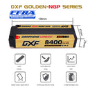(FR)DXF 5mm 2S 8400mAh 7.6V 140C EFRAGOLDEN-NGP Batteria Lipo ad Alta Capacità Hardcase con XT90 Spina per 1:8 Scala RC Auto, Multi-Rotore RC Aeroplano, RC Elicottero, RC Barca