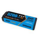 (CN) DXF 2S 7.4V Lipo Battery 50C 5200mAh with 4mm Bullet for RC 1/10 1/8 Vehicles Car Truck Tank Truggy Competition Racing Hobby