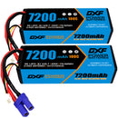 (CA)DXF Lipo Battery 3S 11.1V 7200MAH 100C Blue Series lipo Hardcase with  EC5 Plug for Rc 1/8 1/10 Buggy Truck Car Off-Road Drone
