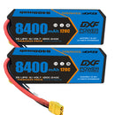 (CA)DXF Lipo Battery 3S 11.1V 8400mAh 120C/240C HardCase XT90 Plug Lipo Battery for RC HPI HSP 1/8 1/10 Buggy RC Car Truck