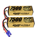 DXF LiPo Battery 3S HV 11.4V 7500mAh 150C Graphene Softcase with EC5 / T / TRX / XT60 / XT90 / XT150 / Q8s Plug for RC 1/8 1/10 Buggy Truck Car Off-Road Drone