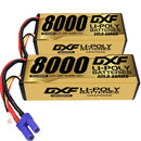 DXF 3S Lipo Battery 11.4V 8000mAh 130C GOLD Version Graphene Hardcase with EC5 Plug for RC 1/8 1/10 Buggy Truck Car Off-Road (1-6 Pack)